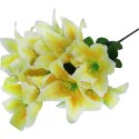 BUKIET 10 LILII KOLOR JASNO ŻÓŁTY