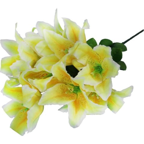 BUKIET 10 LILII KOLOR JASNO ŻÓŁTY