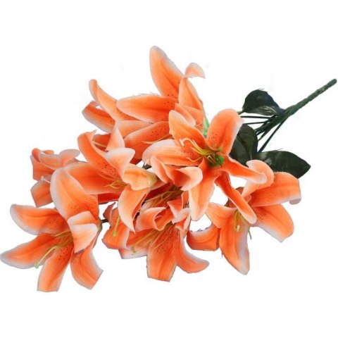 BUKIET 10 LILII KOLOR POMARAŃCZOWY