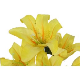 BUKIET 10 SZTUCZNYCH LILII KOLORU ŻÓŁTEGO - WYSOKOŚĆ 44 CM