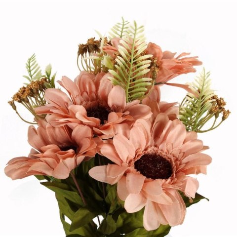 BUKIET 11 GERBER Z DODATKAMI KOLOR BRĄZOWY