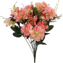 BUKIET 14 SZTUCZNYCH ANEMONÓW W KOLORZE ŁOSOSIOWYM O WYSOKOŚCI 48CM