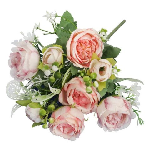 BUKIET 5 GAŁĄZEK Z DROBNYMI PIWONIAMI KOLOR RÓŻOWY