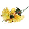 BUKIET 7 RÓŻ KWIAT SZTUCZNY JASNO ŻÓŁTY 70 CM