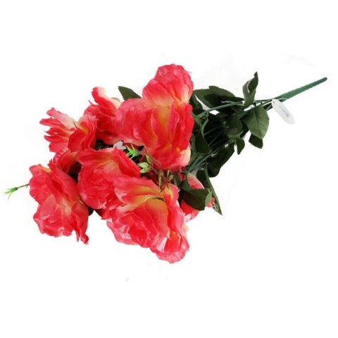 BUKIET 7 RÓŻ KWIAT SZTUCZNY RÓŻOWY 70 CM
