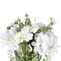 BUKIET MIESZANY 6 GAŁĄZEK Z HORTENSJĄ KOLOR BIAŁY