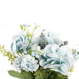 BUKIET MIESZANY 6 GAŁĄZEK Z HORTENSJĄ KOLOR NIEBIESKI