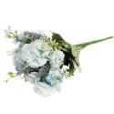 BUKIET MIESZANY 6 GAŁĄZEK Z HORTENSJĄ KOLOR NIEBIESKI