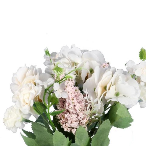 BUKIET MIESZANY 6 GAŁĄZEK Z HORTENSJĄ KOLOR SZARY