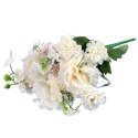 BUKIET MIESZANY 6 GAŁĄZEK Z HORTENSJĄ KOLOR SZARY