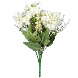 BUKIET MIESZANY 6 GAŁĄZEK Z HORTENSJĄ KOLOR ZIELONY