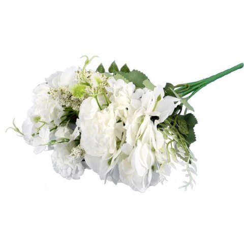 BUKIET MIESZANY 6 GAŁĄZEK Z HORTENSJĄ KOLOR ZIELONY