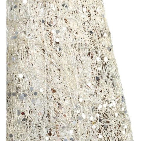 Biała Choinka Stożkowa z Sizalu i Igielcem 60cm - Dekoracja Świąteczna