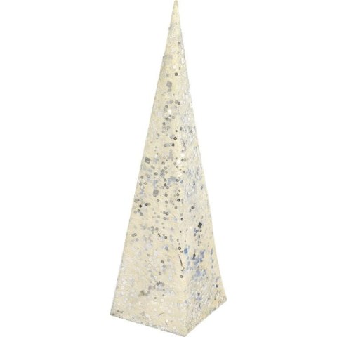 Biała choinka stożkowa z sizalu 60 cm na Święta Bożego Narodzenia