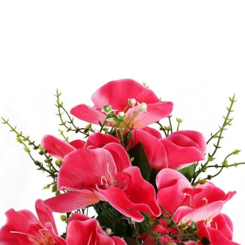 Bukiet 10 Sztucznych Orchidei w Kolorze Różowym, 45 cm