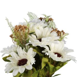 Bukiet 11 Sztucznych Gerber w Kolorze Kremowym - Dekoracja o Wysokości 50 cm