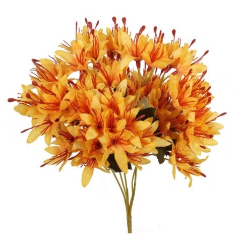 Bukiet 5 gałązek z kwiatami azalii kolor pomarańczowy