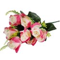 Bukiet 9 róż 45 cm kolor różowy