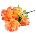 Bukiet Sztucznych Dalii - 7 Sztuk, Kolor Pomarańczowy, Wysokość 60 cm