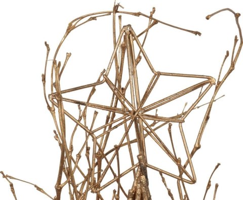 CHOINKA ZE ZŁOTYCH GAŁĄZEK Z GWIAZDĄ NA CZUBIE 56 CM