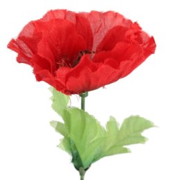 Czerwony Kwiat Dekoracyjny Mak o Wysokości 54 cm