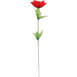 Czerwony Kwiat Dekoracyjny Mak o Wysokości 54 cm