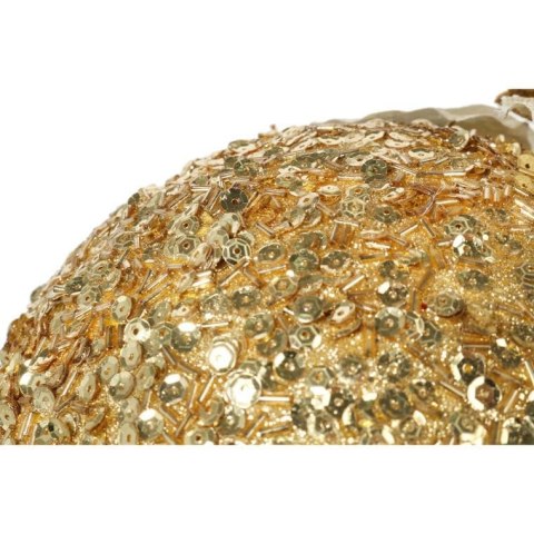 DUŻA DEKORACJA ŚWIĄTECZNA - KULA 30 CM ZAWIESZKA ZŁOTA