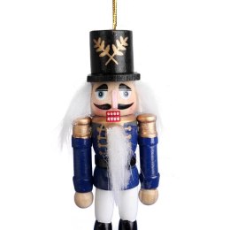 DZIADEK DO ORZECHOW FIGURKA DREWNIANA ZAWIESZKA 12,5 CM NR 4