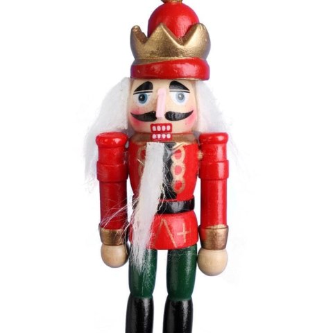 DZIADEK DO ORZECHOW FIGURKA DREWNIANA ZAWIESZKA 12,5 CM NR 5