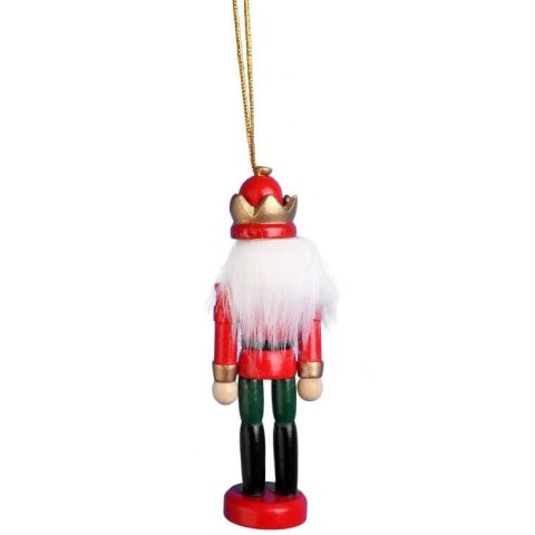 DZIADEK DO ORZECHOW FIGURKA DREWNIANA ZAWIESZKA 12,5 CM NR 5