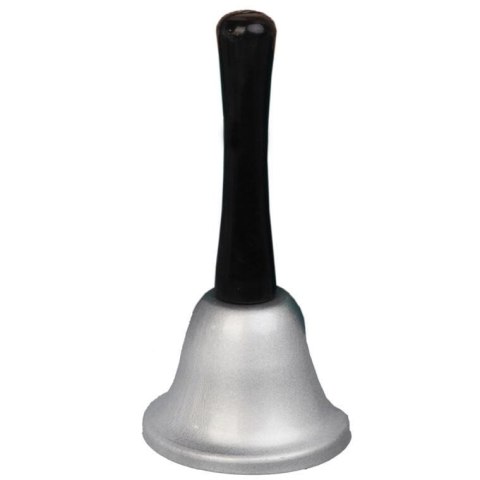 DZWONEK ŚW. MIKOŁAJA METALOWY KOLOR SREBRNY KOSTIUM MIKOŁAJA