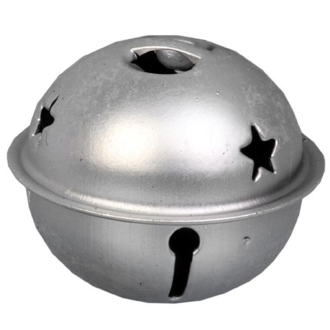DZWONKI MIKOŁAJA 4 CM ZAWIESZKI SREBRNE METALOWE