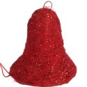 Dzwon z sizalu z oświetleniem 20 cm czerwony