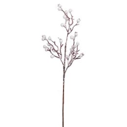 GAŁĄZKA DEKORACYJNA ZE ŚNIEŻNYMI KULECZKAMI 50CM