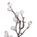 GAŁĄZKA DEKORACYJNA ZE ŚNIEŻNYMI KULECZKAMI 50CM