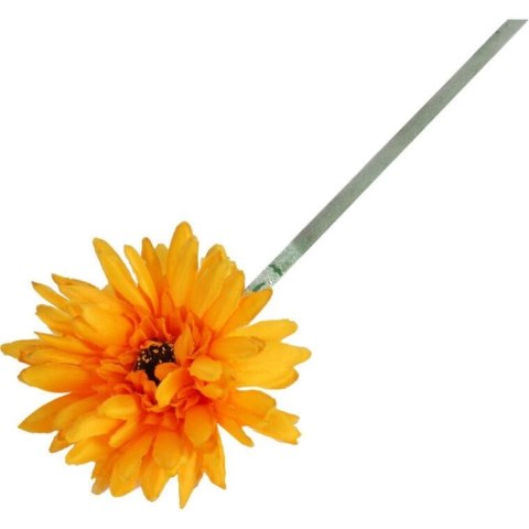 GERBERA KWIAT POJEDYNCZY KOLOR JASNO POMARAŃCZOWY