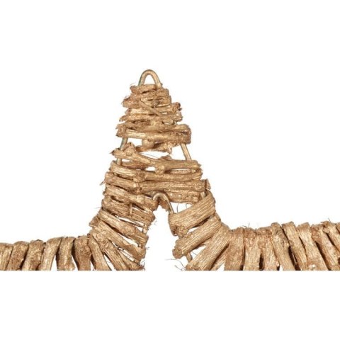 GWIAZDA Z RATTANU ZAWIESZKA ZŁOTA 20 CM