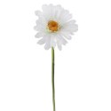 Gerbera Biała Dekoracyjna o Realistycznym Wyglądzie - 55 cm