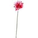 Gerbera Dekoracyjna Wysokiej Jakości w Kolorze Biało-Różowym, 55 cm