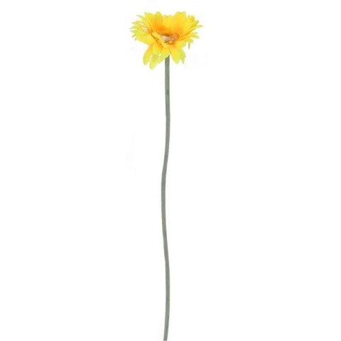 Gerbera Dekoracyjna Żółta 55 cm - Kwiat sztuczny o wielkości naturalnej
