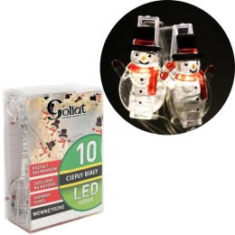 Girlanda LED z klamerkami na zdjęcia w kształcie bałwanków