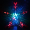 Gwiazda LED na czubek choinki z multi światłem 16 cm