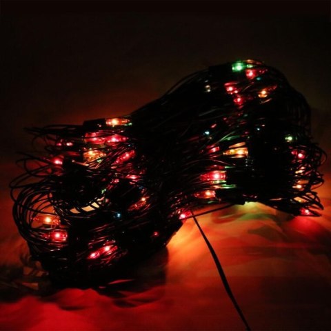 Kolorowa Siatka Świetlna z Wymiennymi Żarówkami na Balkon, Werandę czy Witrynę Sklepową - 240 Żarówek