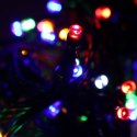 Komplet Lampek Choinkowych 100 LED Multikolor z Efektem Flash i Dodatkowym Gniazdem, Odpornych na Warunki Atmosferyczne IP44