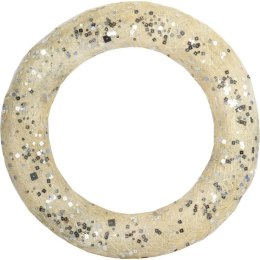 Kremowe Koło Z Sizalu do Zawieszenia - Dekoracja Świąteczna 38 cm
