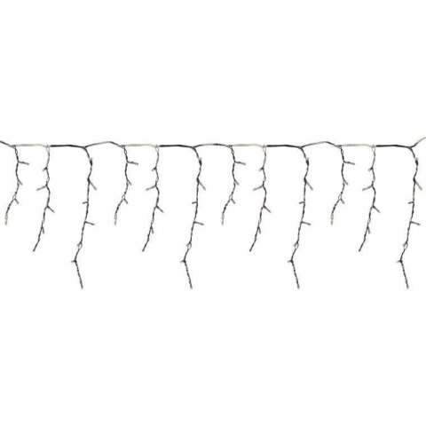Kurtyna Świetlna LED Sople 100 Diód, Zimny Biały, 3m, 6W Energooszczędna, Zasilanie Sieciowe