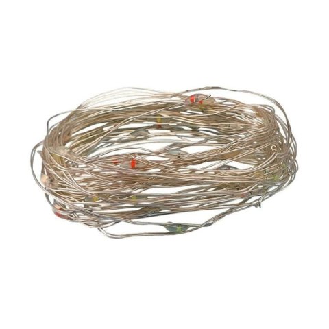 Lampki LED Giętkie na baterie - Biały Zimny - 40 sztuk na drucie dodatkowo do Dekoracji Wnętrz