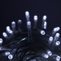 Lampki choinkowe 200 led zimny biały wewnętrzne biały kabel (białe opakowanie)