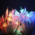 Multikolorowe Lampki LED w Kształcie Gwiazdek - Sznur 30 Sztuk - Zasilanie Bateryjne