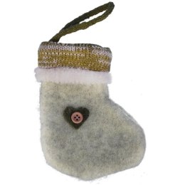 Ozdoba bożonarodzeniowa zawieszka BUCIK z materiału 14 cm ZIELONY